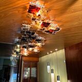 Patchwork Wall Lights in Hand Blown Glass attributed to Toni Zuccheri for Venini, 1970s, Set of 20