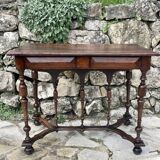 Louis XIII Style Walnut Writing Table, 19th Century