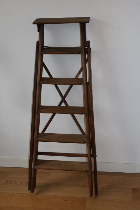 Davos solid oak library ladder