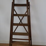 Davos solid oak library ladder