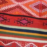 Kilim multicolor hallway done hand in wool carpet 85x195cm