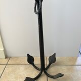 Black cast iron boat anchor