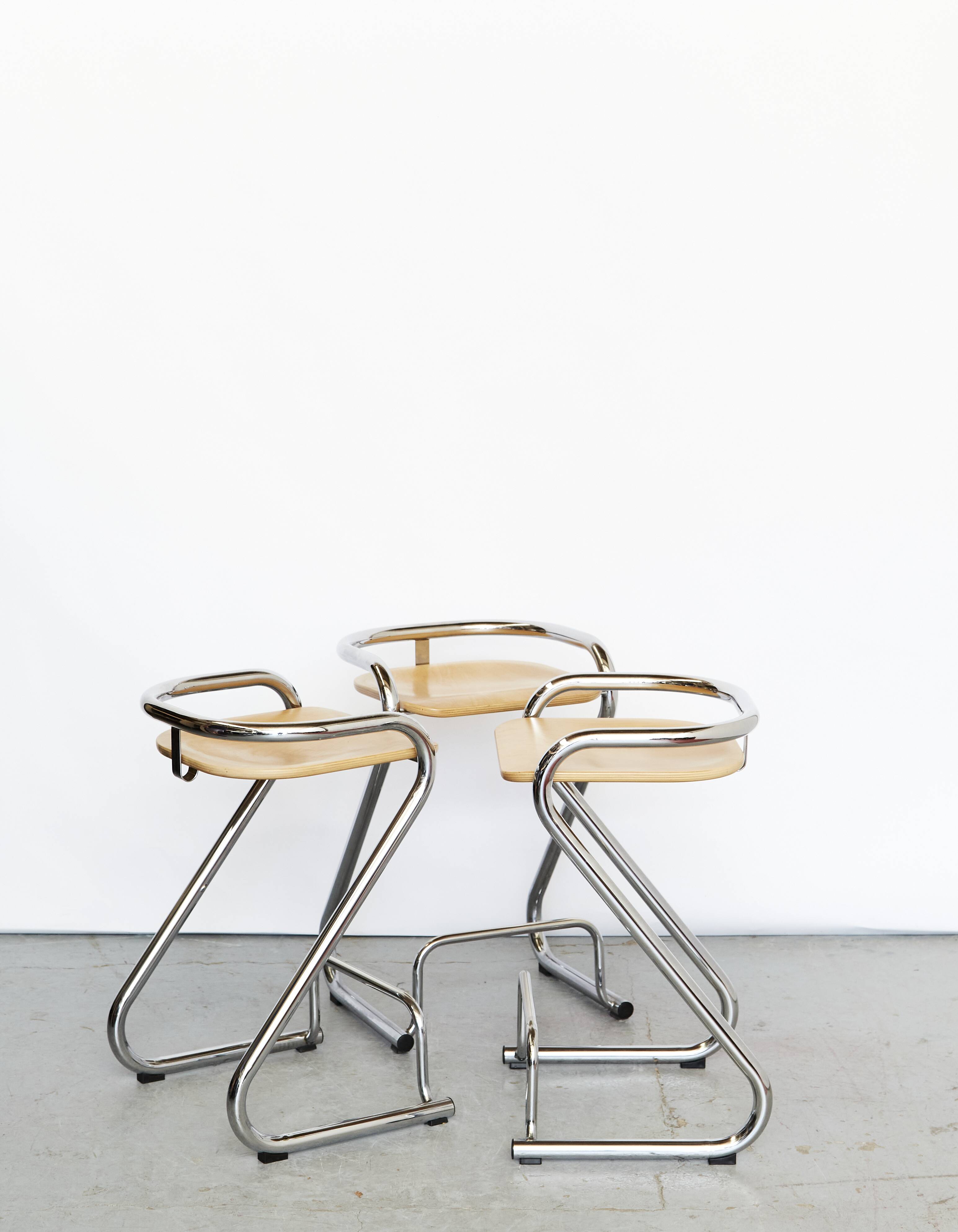 Tabouret de bar S70 par Lindau & Lindekrantz pour Lammhults, 1960