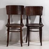 Antique bentwood dining chairs (circa 1920). Set of 4