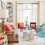 Stool table low Bamiléké