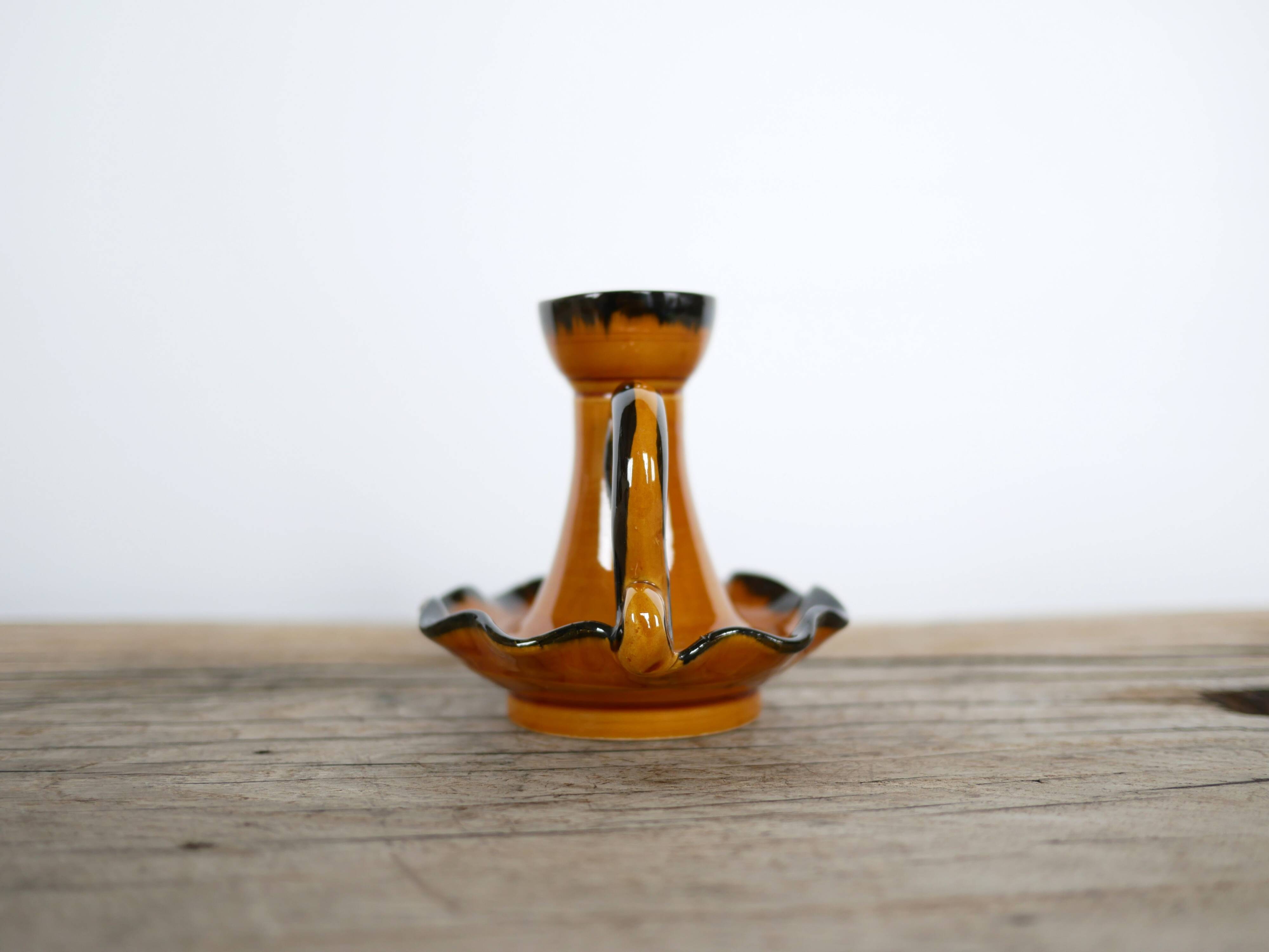 Vintage ceramic candle holder Vallauris