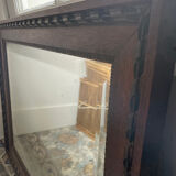 Carved beveled mirror