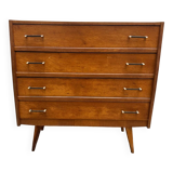 Vintage compass foot chest of drawers
