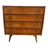 Vintage compass foot chest of drawers