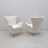 Art Dèco Italian Lounge Armchair from 50s,