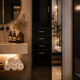 Satin black vintage wardrobe 1970