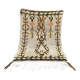 Tapis marocain Azilal fait main, tapis berbère en laine tissé à la main.