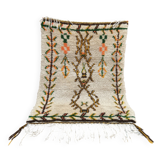 Moroccan Azilal handmade rug, handwoven wool Berber rug.