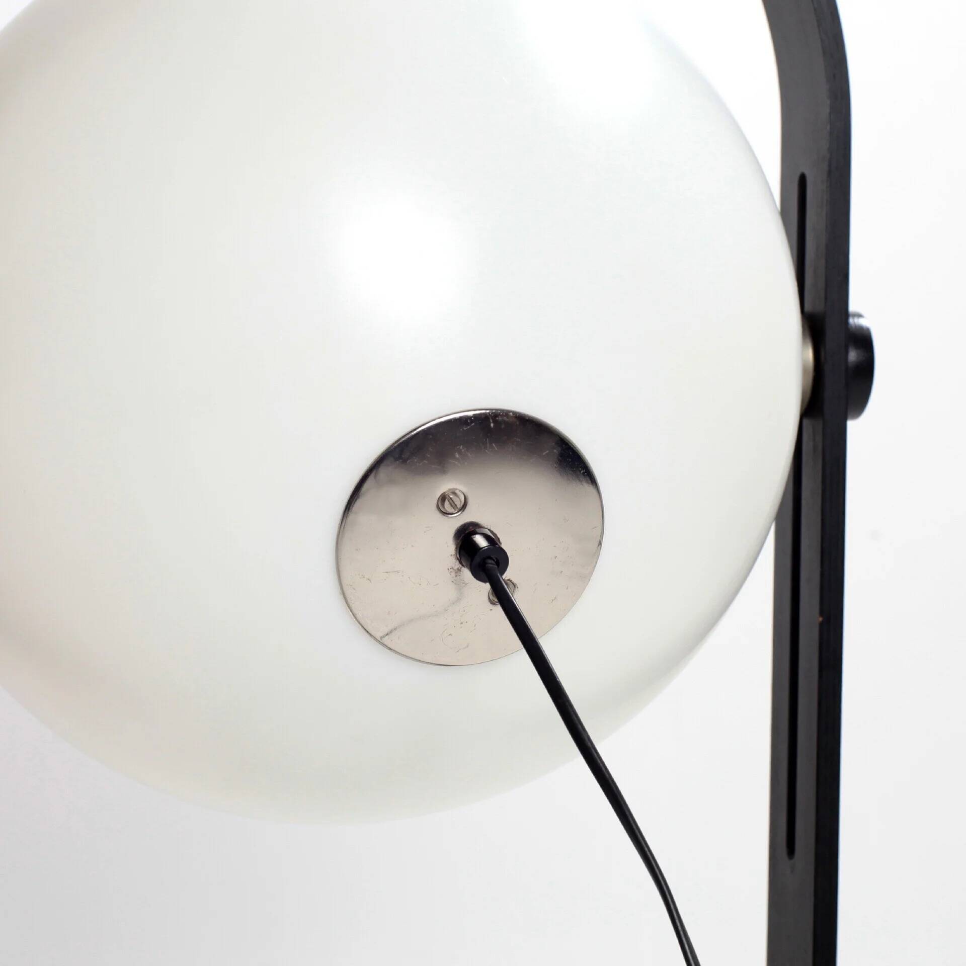 1960s large plywood and perpex floor lamp by Temde Switzerland