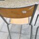 Lot de trois chaises d'école vintage