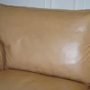 Brown Leather Two-Seater Sofa by Multi York England