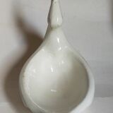 Empty pockets bird soap holder white ceramic Art-deco