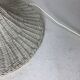Mid-century French rattan wicker boho floor lamp, 1950s-1960s