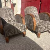Paire de fauteuils art deco
