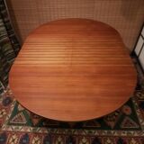 Scandinavian round extending table.