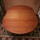 Scandinavian round extending table.