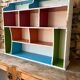 Wall-mounted or free-standing wooden locker shelf