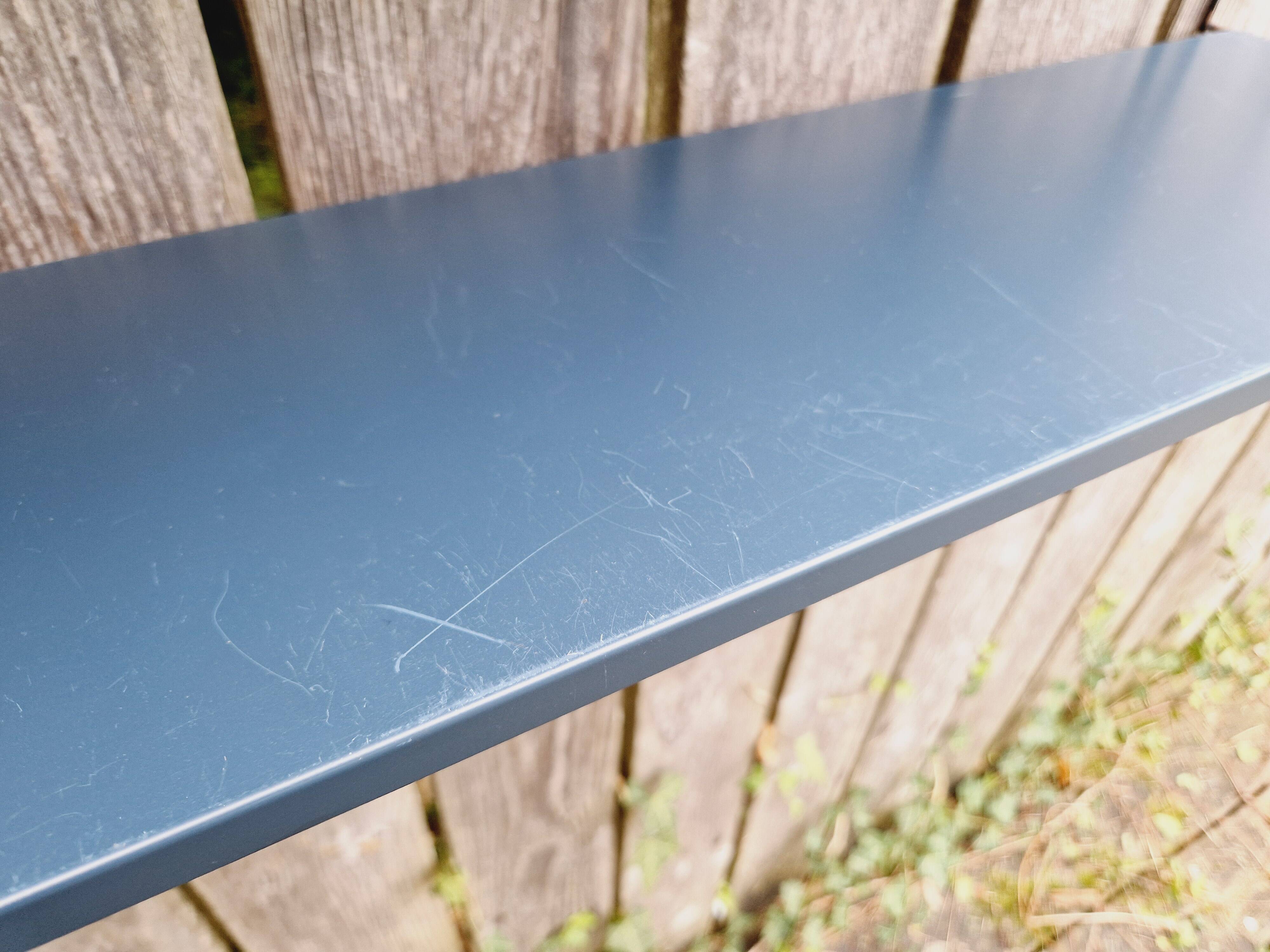 Vintage metal wall shelf, 60s