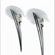 Set of 2 designer metal and glass wall lights - Metalarte - Taller Uno