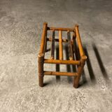 Small wicker rattan seat from the 50s/60s