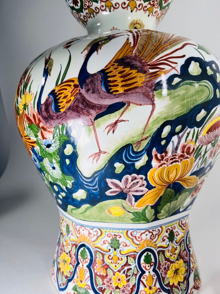 Boch Frères Kéramis vase from La Louvière in Belgium 19th century