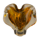 Murano orange-yellow glass ashtray 1960