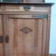 Art Nouveau Art Deco buffet in blonde walnut