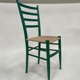 Lot de 4 chaises en bois dans le modèle italien de Chiavari