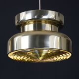 Golden Swedish design hanging lamp - XL - Carl Thore  ***  Sweden 1970 - Stylish lighting