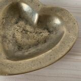 Empty bronze heart pocket