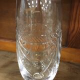 6 crystal champagne glasses Artisanat de Lorraine