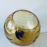 Amber glass ball suspension