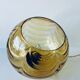 Suspension boule en verre ambré