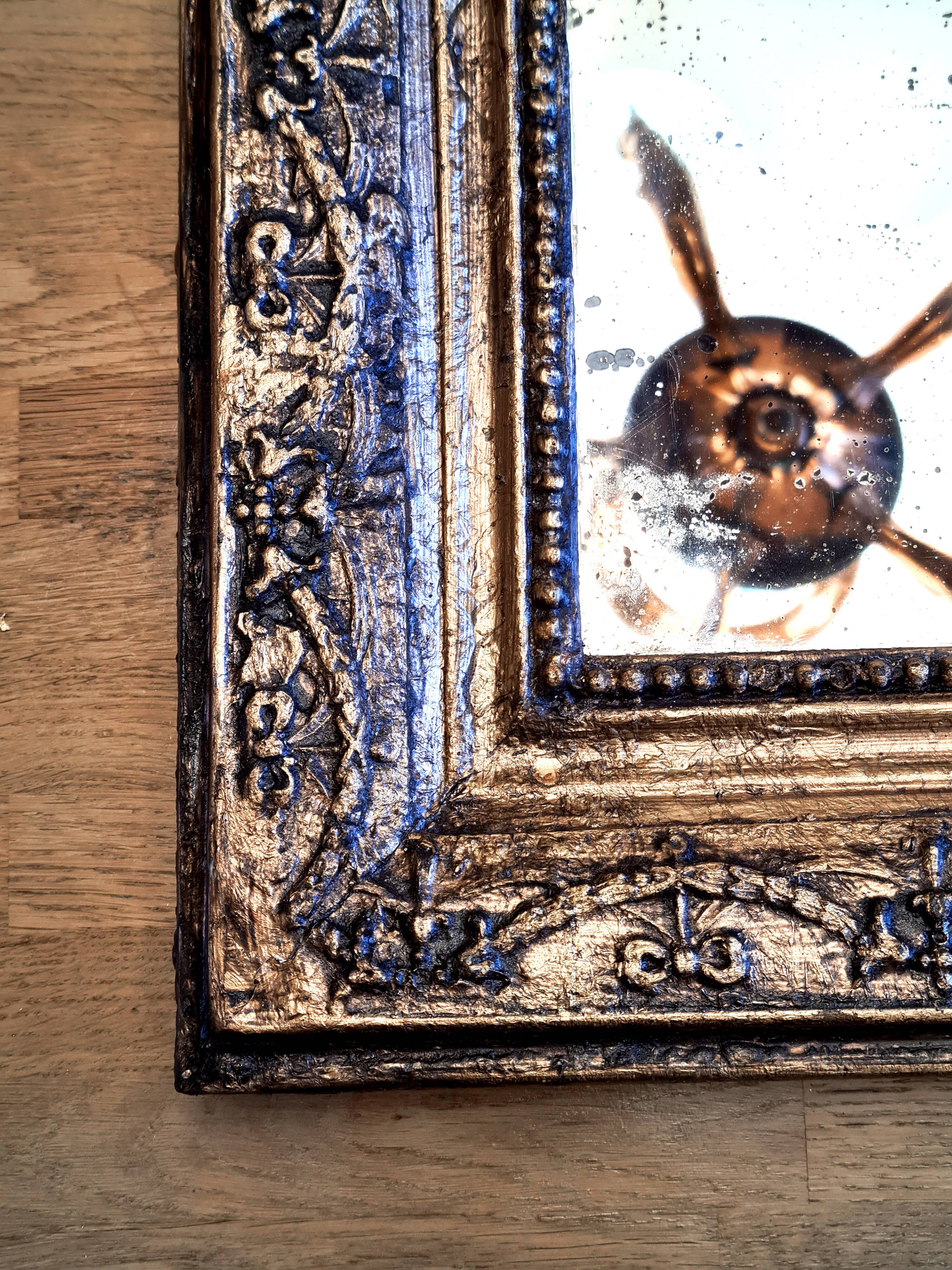 Antique gilded Louis-Philippe mirror – “Adélaïde”