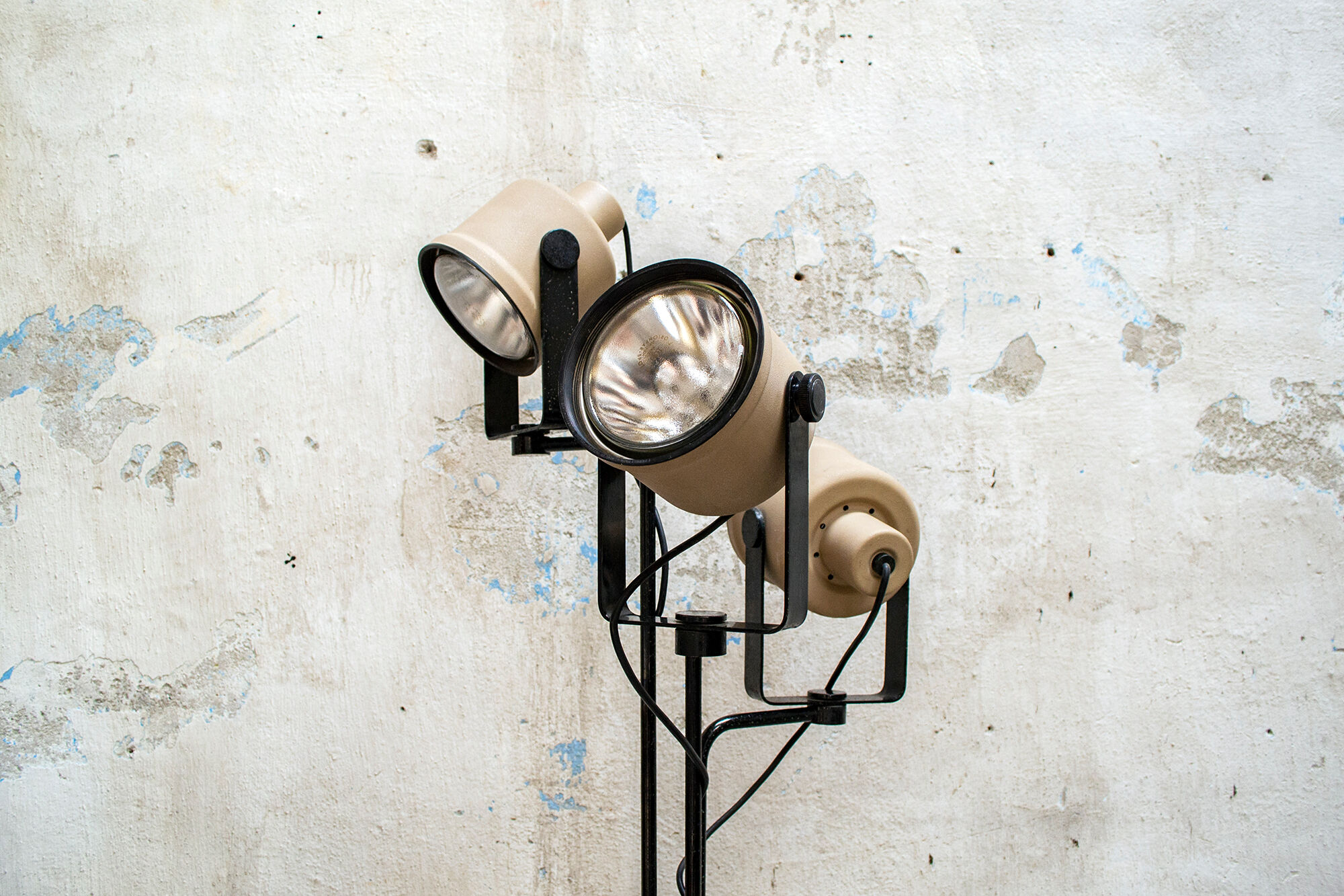 Floor Lamp with 3 Lights P433 by Brusasco & Torretta for Luci Italia, 1970s