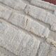 Moroccan Berber rug in ecru 300x200 cm, handmade rug with geometric design.