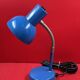 Vintage Klein Blue Desk Lamp by Veb Narva, 1950s/1960s