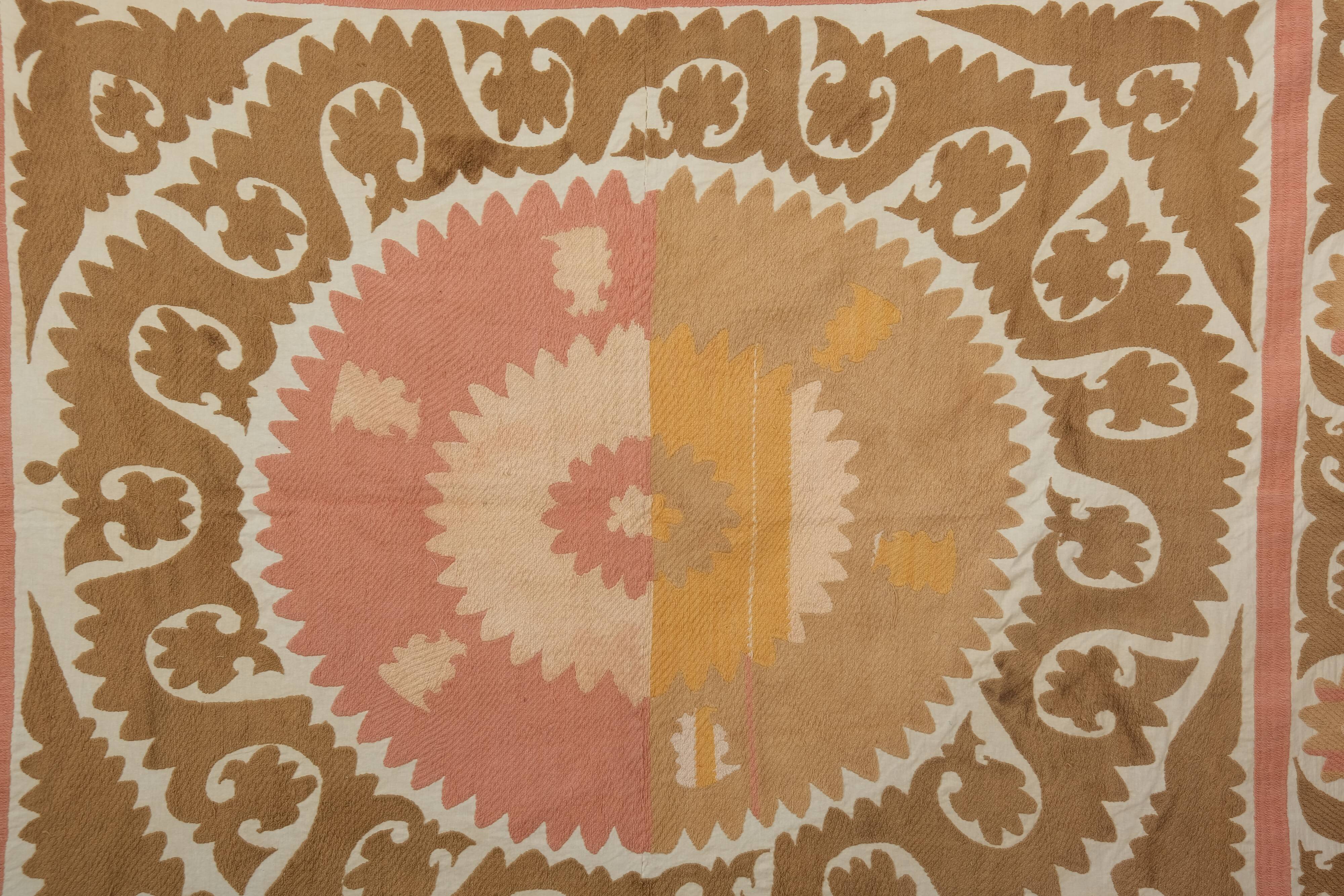 Hand knotted rug, vintage Turkish rug 145x160 cm
