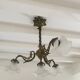Bronze chandelier 4 tulips