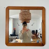 Vintage 70s pine mirror