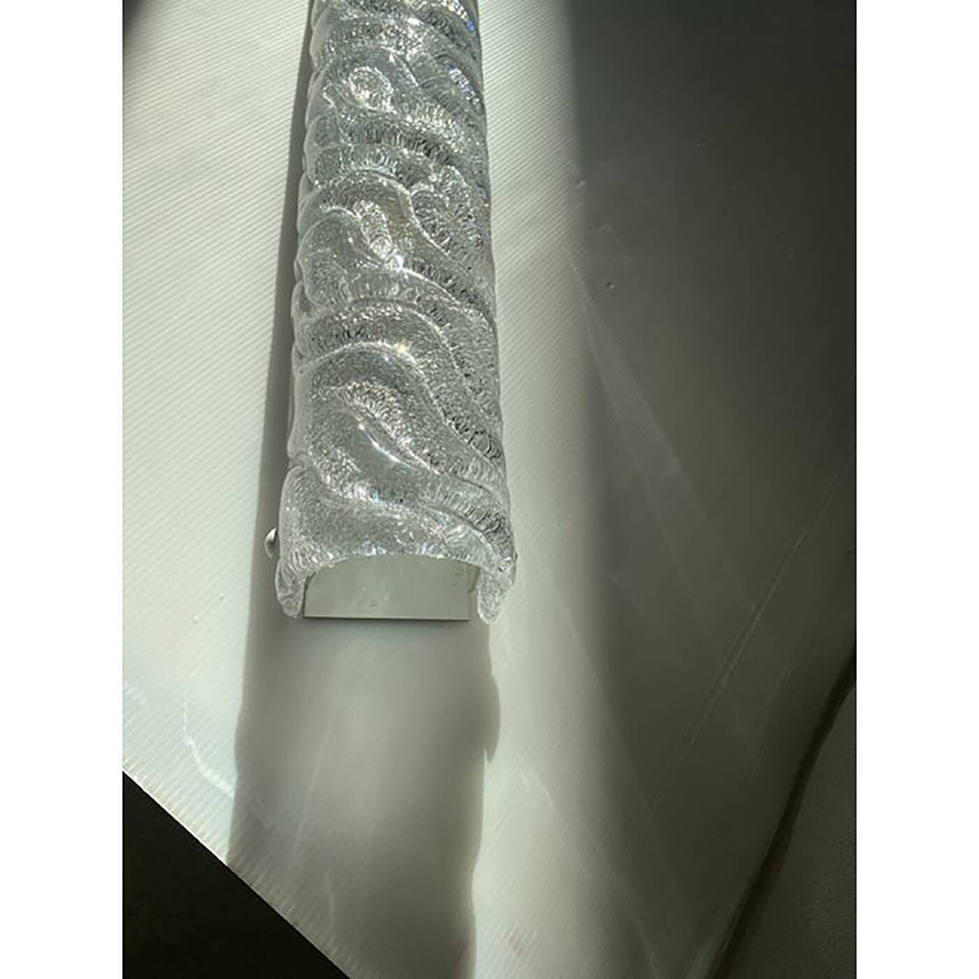 Clear “graniglia” Murano Glass Wall Sconce