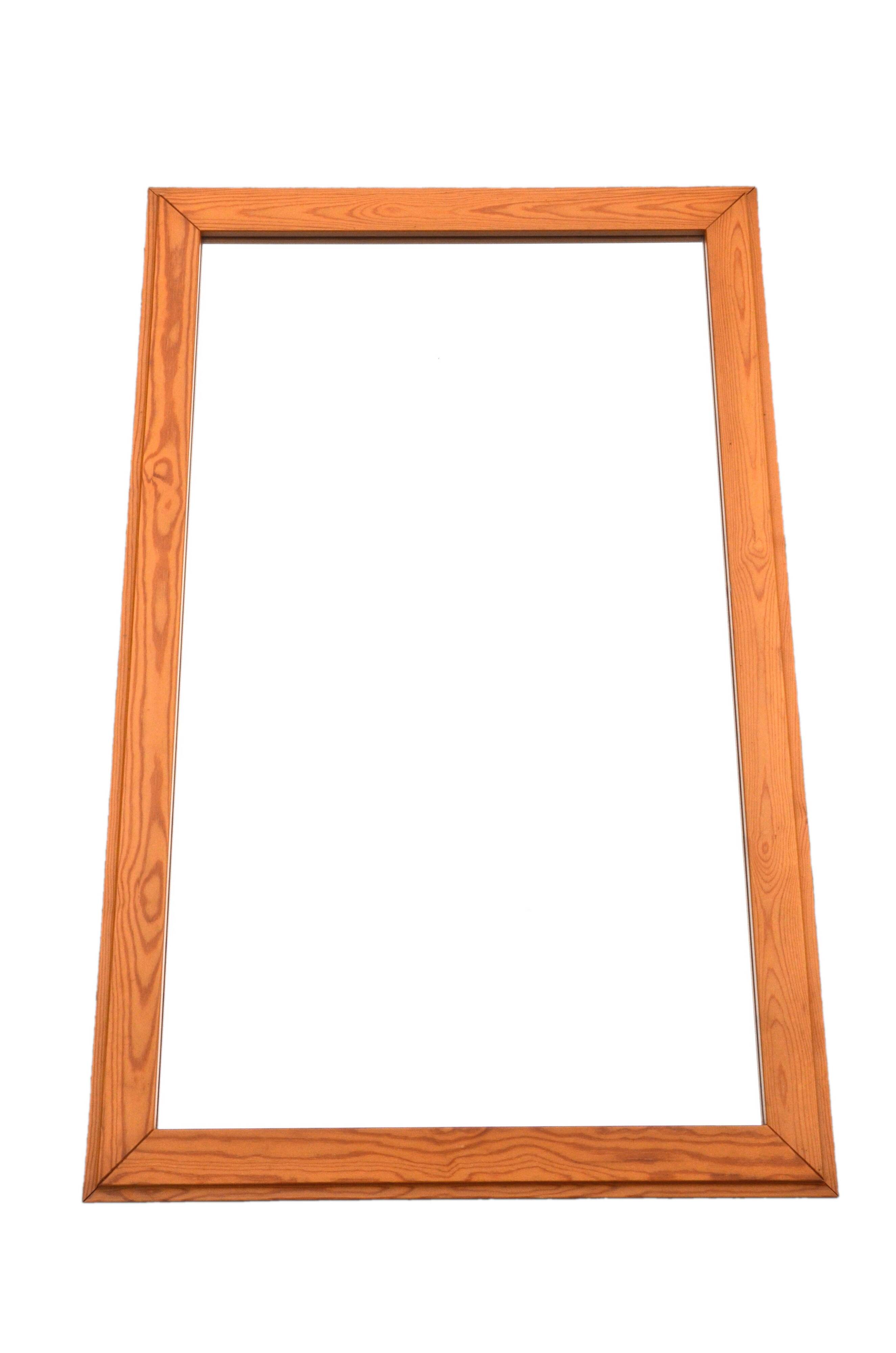 Pine mirror 118 x 75 cm in Scandinavian style