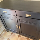 Art-deco period oak commodus