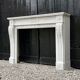 Louis XVI style fireplace in Carrara marble, circa 1880.