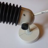 Vintage black bellows metal wall spot 1970